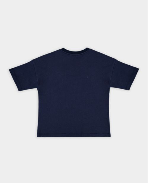 Camiseta Manga Corta Azul de Niño